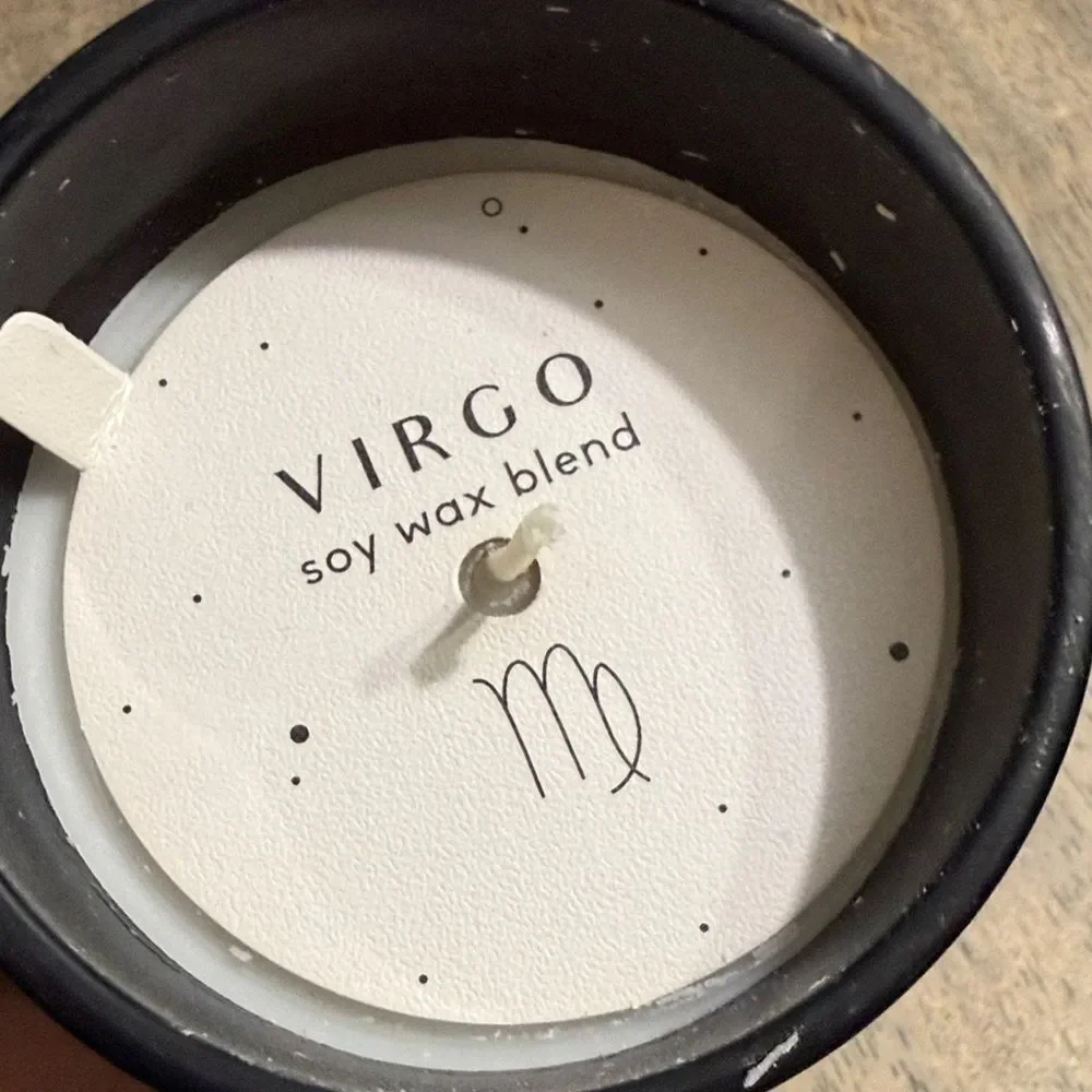 Virgo Charcoal Sage soy wax Candle- 8oz - 36hr burn time